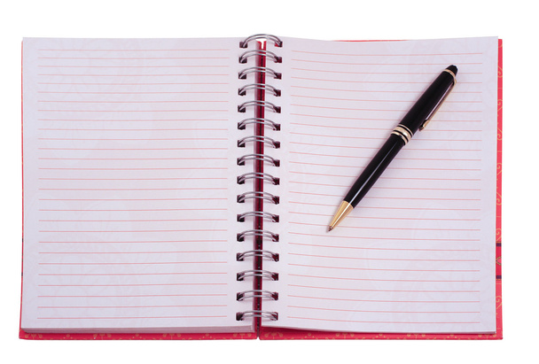 пустой блокнот с ручкой
 - Фото, изображение