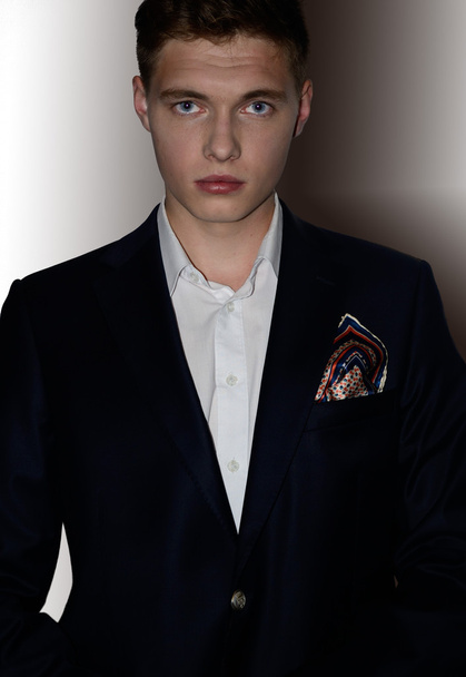Handsome male model in suit - Foto, Imagen