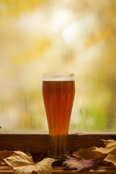 Autunno bicchiere di birra
 - Foto, immagini