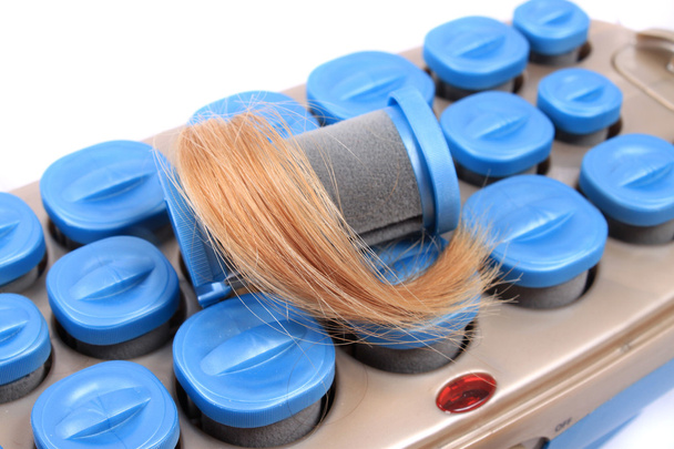 ζεστό κυλίνδρων με ξανθά μαλλιά - Φωτογραφία, εικόνα