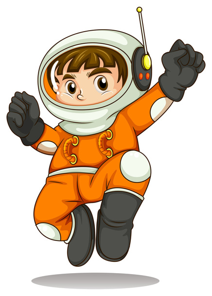 Un astronauta
 - Vector, imagen