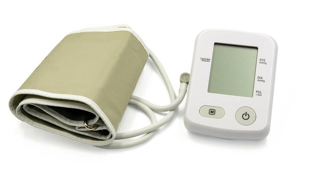 Сфигмоманометр, мониторы кровяного давления, изолированные на белом фоне - Фото, изображение