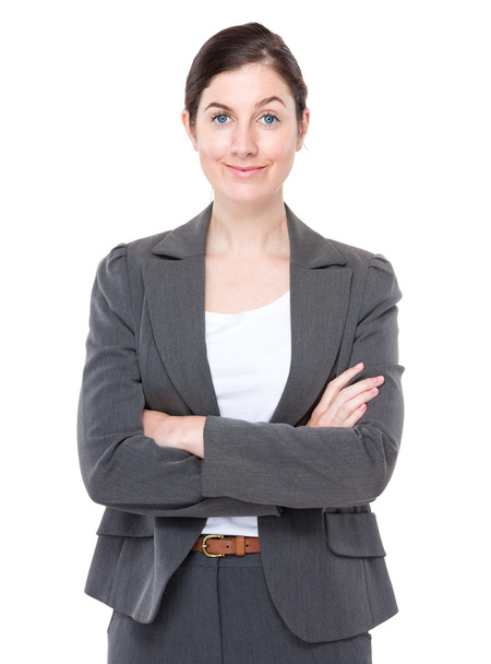 Businesswoman with arms crossed - Photo, image