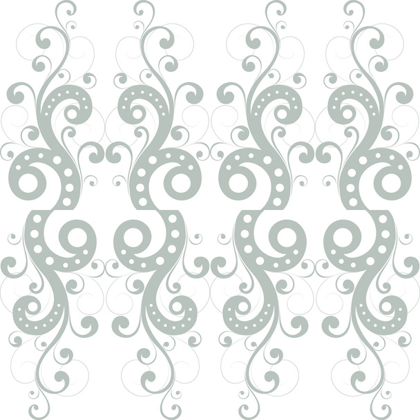 Seamless floral and polka dots pattern - Photo, Image