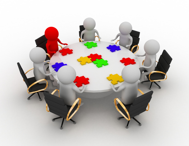teamwerk in een zakelijke bijeenkomst - Foto, afbeelding