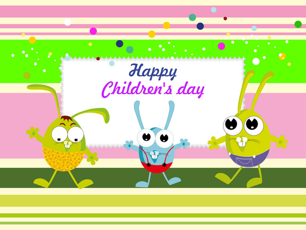 illustration for happy children's day celebration - Vetor, Imagem