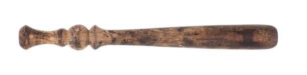 vanha puinen viestikapula eristetty valkoisella taustalla - Valokuva, kuva