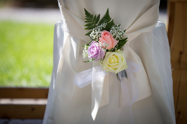 Taze Gül düğün sandalye örtüleri - Fotoğraf, Görsel
