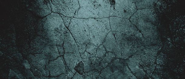 Wall full of scratches. Grungy cement texture for background, Scary dark wall.Black wall - Photo, Image