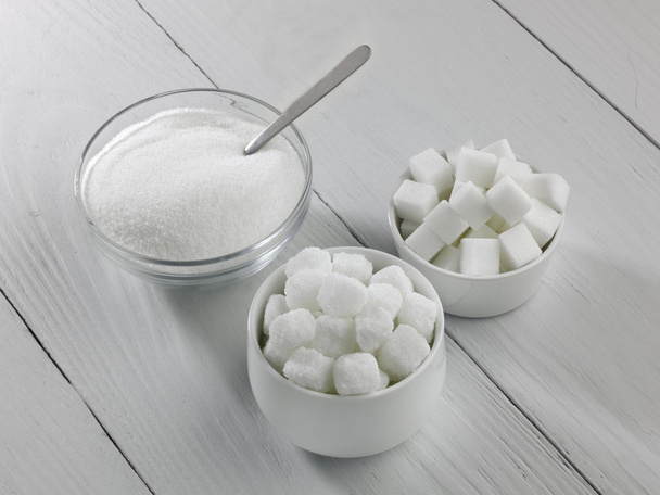 Três tipos de açúcar
 - Foto, Imagem