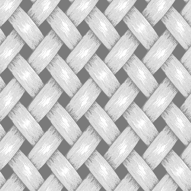Wicker Seamless Background, Wooden Basket Textured - Vector, Image