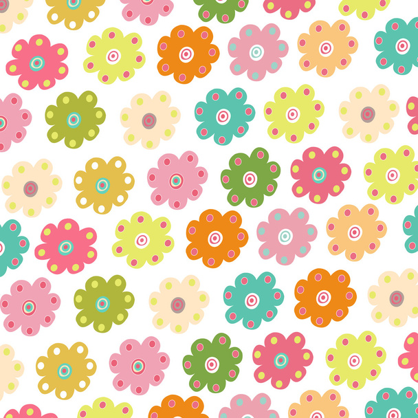 Colorful flowers vector - Διάνυσμα, εικόνα
