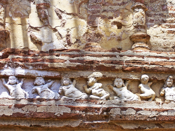 Fragmento de afresco no antigo Palácio dos Reis
 - Foto, Imagem