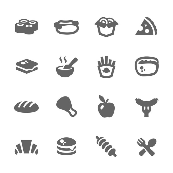 Fast Food Icons - Vetor, Imagem