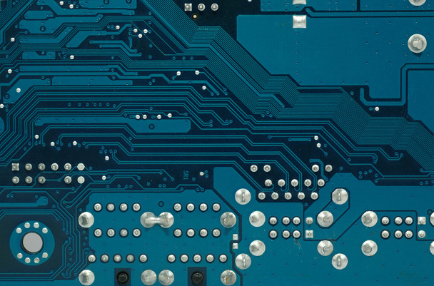Close up photo of part of a motherboard - Фото, изображение