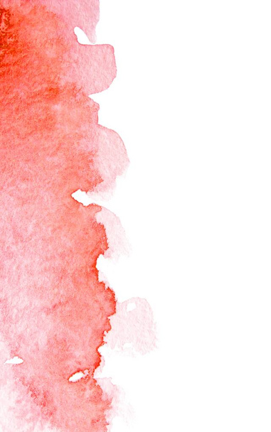 abstract red watercolor on white background - 写真・画像