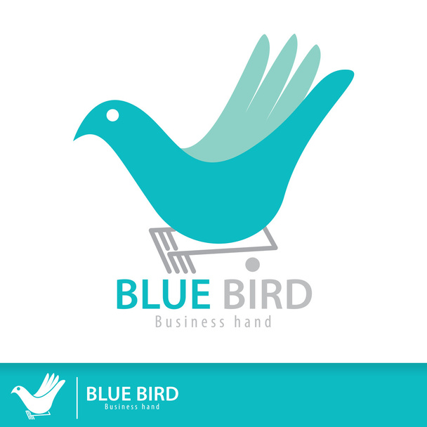 Μπλε bird.jpg - Διάνυσμα, εικόνα