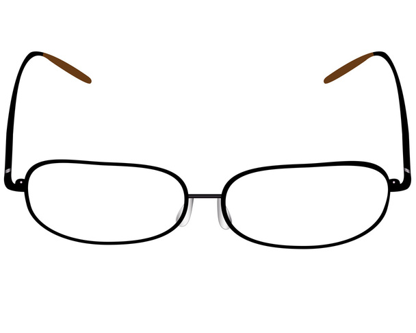 black glasses - Vector, Image