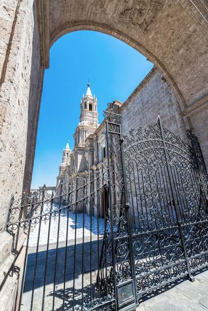 Arequipa Katedrali ve kapı - Fotoğraf, Görsel