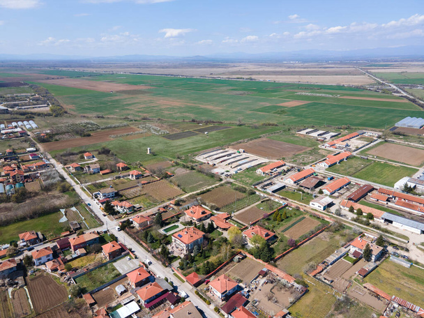 Aerial view of village of Tsalapitsa, Plovdiv Region, Bulgaria - Fotó, kép