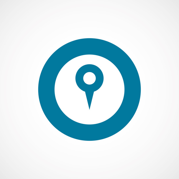 carte pin gras bleu bordure cercle ico
 - Vecteur, image
