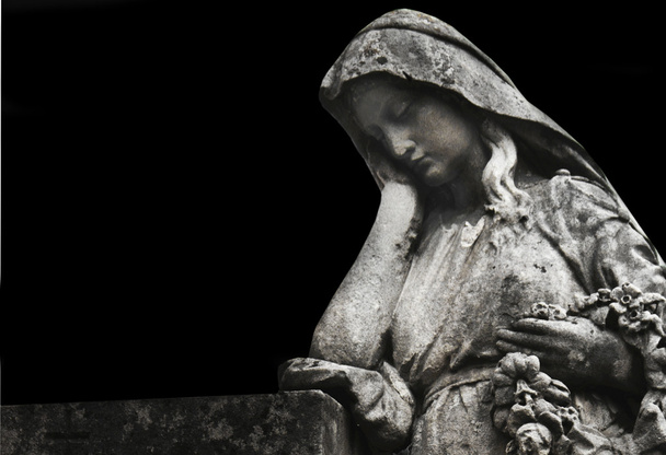 kobieta w smutku jako symbol śmierci - Zdjęcie, obraz