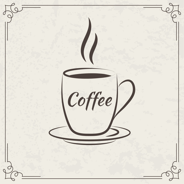 Coffee design  for menu - Vektor, kép