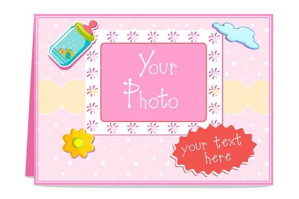 Cartão de bebé
 - Vetor, Imagem