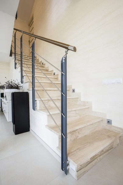 Marble stairs in luxury apartment - Foto, afbeelding