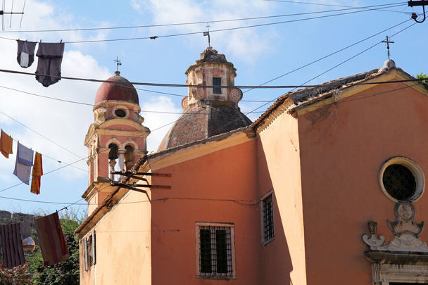 Klooster van de Heilige Maagd van Carmel (Tenedos) in Corfu, Gr - Foto, afbeelding