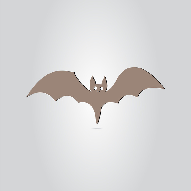 Icon Bat. Happy Halloween Holiday - Vector, imagen
