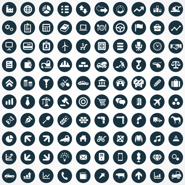 100 ekonomika ikona - Vektor, obrázek