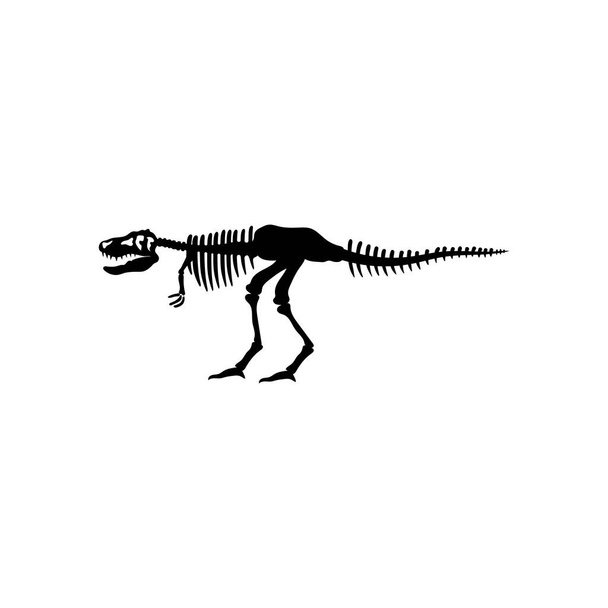 Dinosaur luuranko linja taiteen kuvitus kuvake suunnittelu malli vektori - Vektori, kuva
