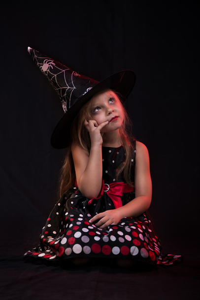 Little Halloween witch - Φωτογραφία, εικόνα
