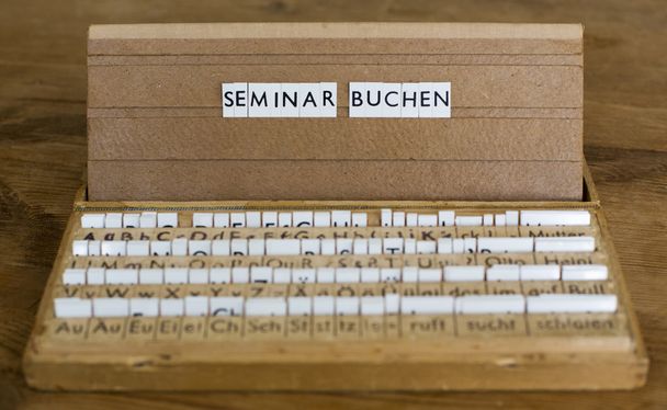 texto alemán: "Seminario buchen
" - Foto, Imagen