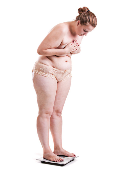 Weigh-obese women - Foto, afbeelding