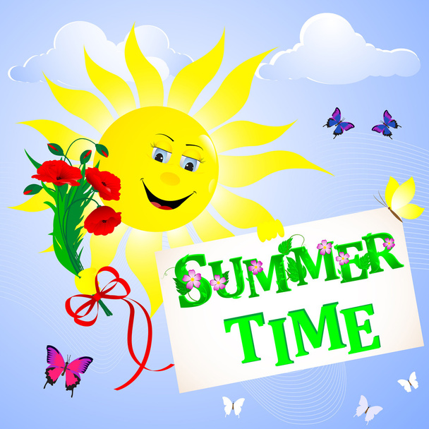 Summer time. - Vector, Image