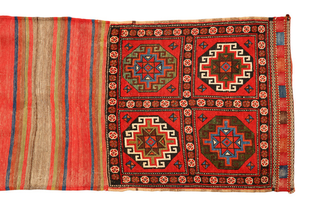 tappeto sacchetto orientale su sfondo bianco
 - Foto, immagini