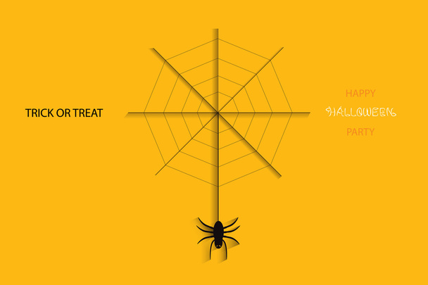 Αφηρημένη αράχνη "κολλάει" στο web. - Διάνυσμα, εικόνα