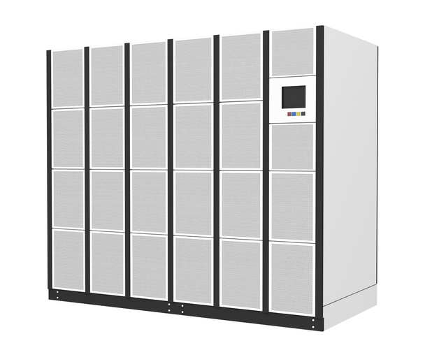 Data Center Power Supply isolated on white background - Photo, Image