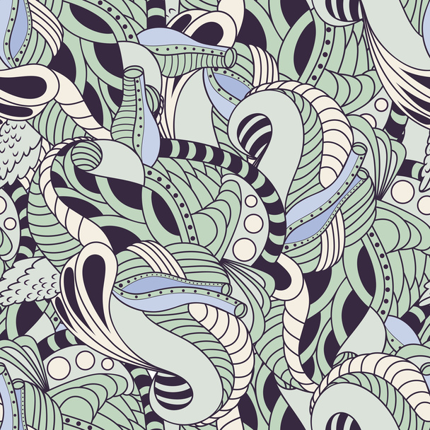 Soft color floral seamless pattern - Vector, Image