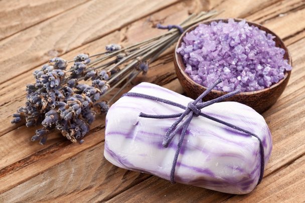 Lavender soap. - Foto, imagen