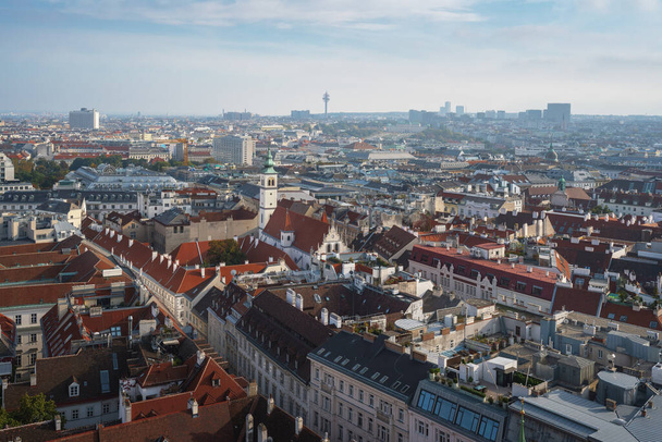 Вид с воздуха на Вену - Вена, Австрия - Фото, изображение