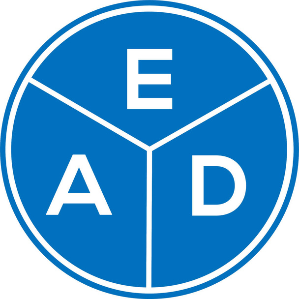 EAD Letter Logo Design auf weißem Hintergrund. EAD kreativer Kreis Brief Logo Konzept. EAD Letter Design. EAD Letter Logo Design auf weißem Hintergrund. EAD kreativer Kreis Brief Logo Konzept. Buchstabendesign bei EAD. - Vektor, Bild