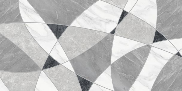 Geometrisch Abstract witte marmeren textuur achtergrond hoge resolutie. - foto - Foto, afbeelding