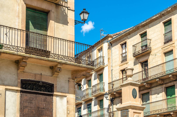 Architecture in the medieval town of Sepulveda, one of the most beautiful villages in Spain, located in the province of Segovia, Castile and Leon, in central Spain - 写真・画像