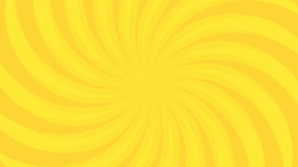 Animace smyčky žlutých spojnic a pozadí efektu, které se vlní a otáčejí v kruhovém pohybu - Záběry, video