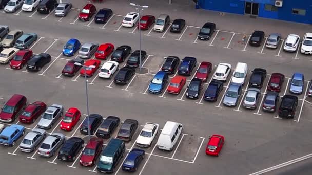 Top view of the parking - Footage, Video