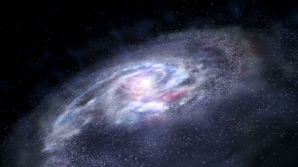 Spinnende Galaxienschleife - Filmmaterial, Video