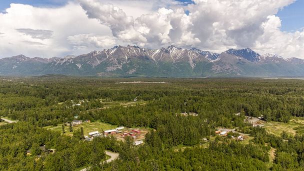 view of the mountains in the summer - Photo, Image
